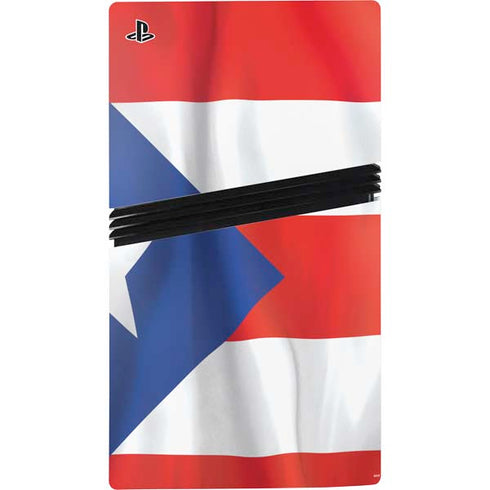 Puerto Rico Flag PS5 Pro Disk Console Skin